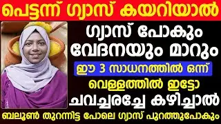 ഈ മുന് സാധനത്തിൽ ഒന്ന് കഴിച്ചാൽ മതി നിങളുടെ ഗ്യാസ് പ്രശ്നം പൂർണ്ണമായി ഇല്ലാതാക്കാം