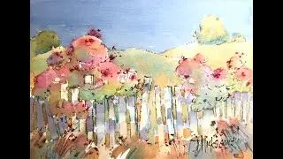PICKET FENCE AND ROSES TRAILER