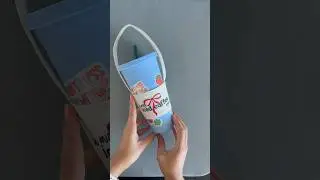Cute Iced coffee era cup holder created with my cricut maker and iron on htv