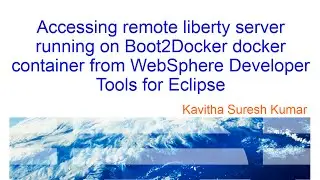 Accessing remote liberty server running on docker container from WebSphere Developer tools