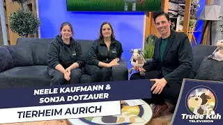 Sonja Dotzauer und Neele Kaufmann vom Tierschutz Aurich und Umgebung zu Gast bei „Trude Kuh“