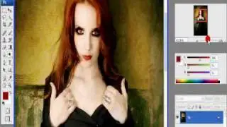 Simone Simons becomes vampire with Photoshop