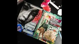 Art journal postcard book flip thru!
