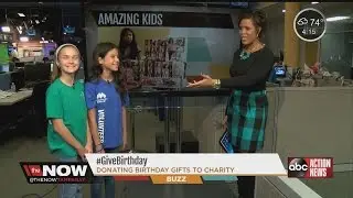 Amazing Kids donate birthday gifts to charity #thenowtampabay