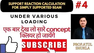 Support Reaction for Simply Supported Beam( Part-4)