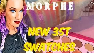 Morphe New 35T Sweetest Tea Eyeshadow Palette Swatches