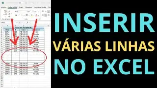 Como Inserir Várias Linhas no Excel