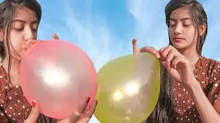 outdoor fun with Monty Balloon || Smart Girl Popping Balloons and learn colors for kids #31