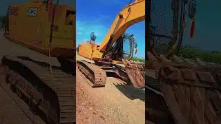 jcb marching on road #new project #railway #heavy machine #bridge construction #viral