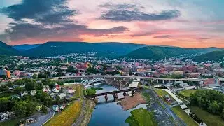 Cumberland Maryland Sunrise By Drone