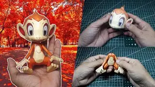 Pokemon Figures Making | Chimchar | ヒコザル Hikozaru | Pokemon Papercraft