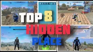 Top 8 hidden place in free fire 🔥 wite for end 🔚