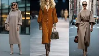 WOMEN'S DRESSES💕КРАСИВЫЕ ЖЕНСКИЕ ПЛАТЬЯ ДЛИННЫЙ РУКАВ