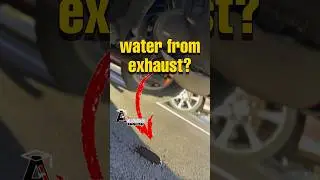 Why is Water Dripping from My Car Exhaust?:#CarCare #ExhaustWater  #EngineTips