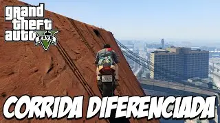 GTA V - Corrida IRADA de moto, TEM ATÉ WALLRIDE, DOMINEI