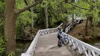 Velogi-videobloggarin py&ouml;r&auml;ilyvideo Valkeakosken keskustan Riippusiltojen lenkilt&auml;