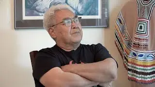David Serkoak. Film 5. Teaching Inuit drum dancing and how to make a drum...