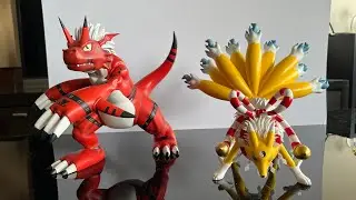 Kyubimon & Growlmon By Evo Studio