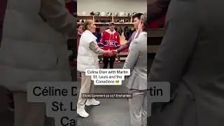 Celine Dion meets the Canadiens 🤝 (via @canadiensmtl/TT) #shorts