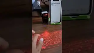 Laser projector keyboard #technology
