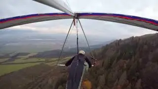 hang glider QUASAR , první let nové verze R315C - ROGALO