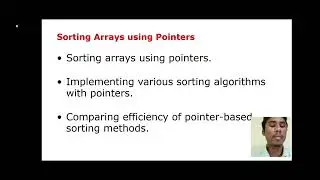 Array manipulation using pointers