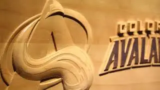 Colorado Avalanche Wood Sign