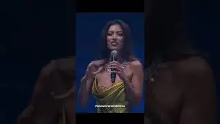 MU Indonesia, Sanly Liu needs an interpreter & speak in her native language. #missuniverseindonesia