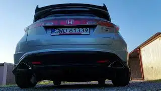 Honda Civic FN1 Type S cat-back exhaust sound/rev #baqexhaust