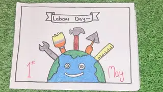 How you make labour day poster, 1st May #labour |@ShanzayCreativeCorner