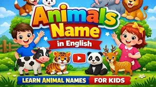 Animals Name in English | Learn Animal Names for Kids | English Vocabulary