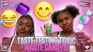 TASTE TESTING TOXIC WASTE CANDY WITH MY BESTFRIEND EXTREMELY SOUR! Ft: @_melaninduo