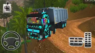 💥12 Wheeler Stones Trensporter Truck Driving On OffroadSimulator IndonesiaTruck Mod For Bus #games