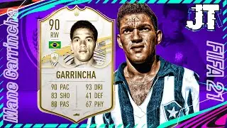 THIS CARD IS INCREDIBLE! 90 MANE GARRINCHA ICON PLAYER REVIEW! FIFA 21 ULTIMATE TEAM