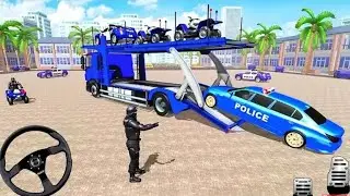 Police Car Transport Cargo Ship Simulator