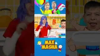 Feeding Baby with Bottles | Color Song | Max and Masha songs for kids #shorts #kidssongs