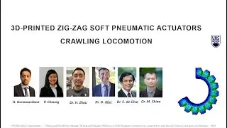 3D-printed Zig-zag Soft Pneumatic Actuators as a Robotic Crawler (Application 2)