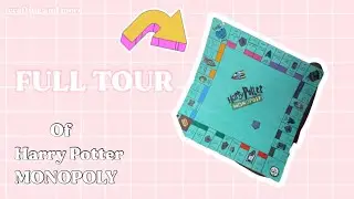 FULL TOUR OF Harry Potter Monopoly! ( showcasing all game pieces )