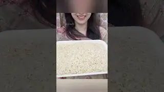 ASMR RAW RICE EATING|| SELLA GOLDEN RAW RICE|| LITTLE HARD & CRISPY RICE 🌾 CRUNCHY SOUND 🔊