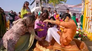 Roshan and sweta haldi mehendi
