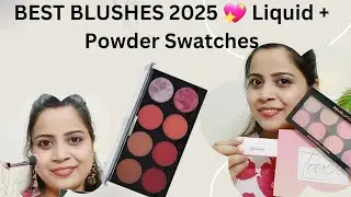 Best Liquid & Powder Blush Review & Swatches | Affordable Makeup for Indian Skin 2025