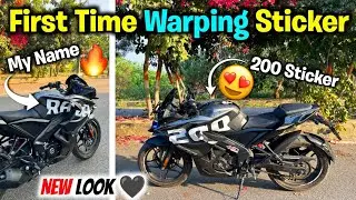 Pulsar RS 200 Modification 2️⃣0️⃣0️⃣ Best Sticker Warp | RS 200 Fairing Graphics Full Black Modified