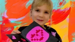 DIY - craft St' Valentine post card with pixel.