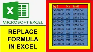 Replace Formula in excel | #exceltutorial |  #excelfansonly