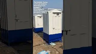 Portable Toilet Cabins, Economic, Standard and Premium Range