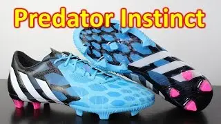 Adidas Predator Instinct, цвет: солнечно-синий/неоново-розовый &mdash; распаковка + на ногах