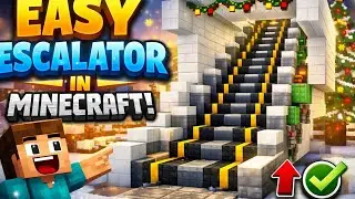 I make a most easy escalator in minecraft 