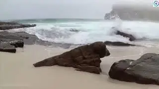 Sound of Rain and Wind ocean waves high quality sound to PEACE 🎶
