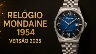 Relógio automático Mondaine 1954 versão 2025 