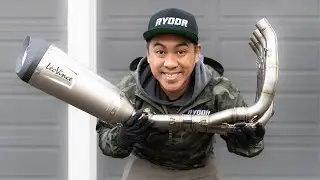 HOW TO INSTALL A SPORT BIKE FULL EXHAUST (EXTREMELY SATISFYING)
